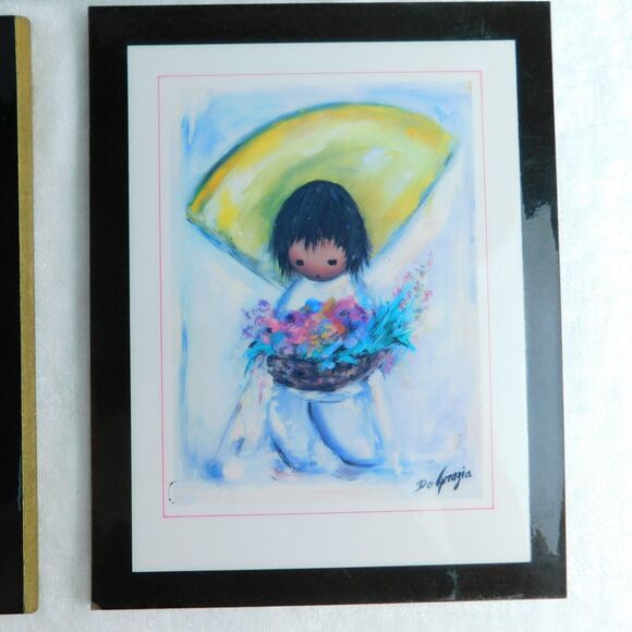 Ted De Grazia Laminated Lot of 5, The Love Plaque Vintage Southwest Art 5.5x7 - Picture 4 of 16